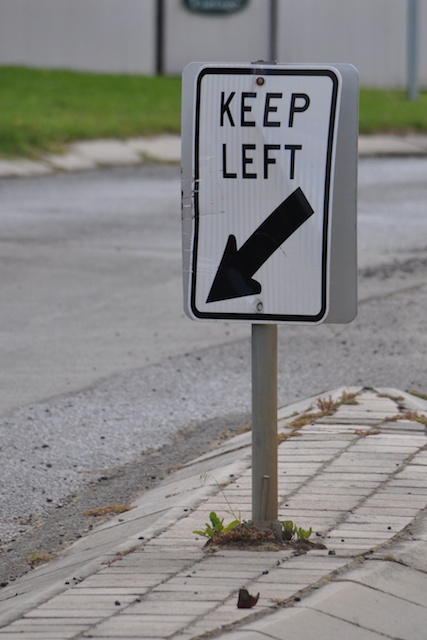 keep left